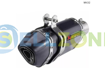 Εξάτμιση AKRAPOVIC σπορ για μοτοσυκλέτα 300 mm, carbon- Mt32
